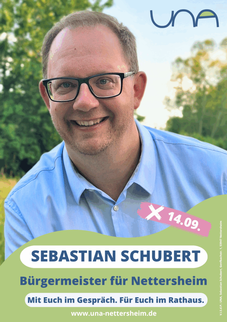 Sebastian Schubert Wahlplakat
